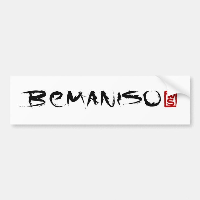 #bemaniso stickit bumper sticker (Front)