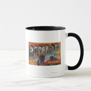 Bemidji, Minnesota - Large Letter Scenes Mug