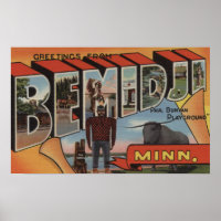 Bemidji, Minnesota - Large Letter Scenes
