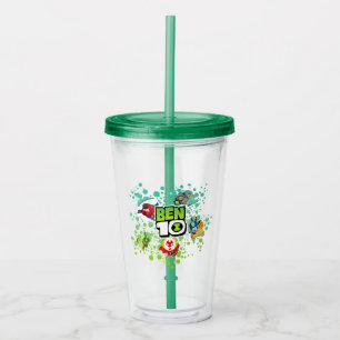 Ben 10 Alien Forms Bubble Graphic Acrylic Tumbler