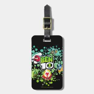 Ben 10 Alien Forms Bubble Graphic Luggage Tag