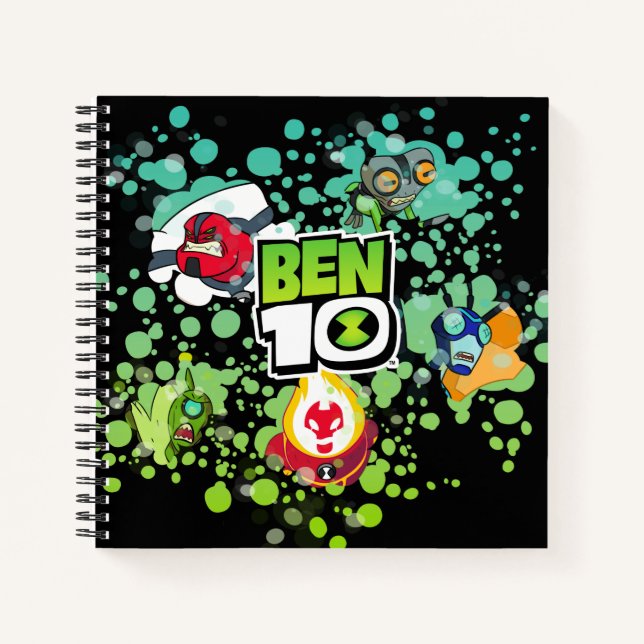 Ben 10 Alien Forms Bubble Graphic Notebook (Front)