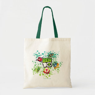 Ben 10 Alien Forms Bubble Graphic Tote Bag