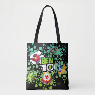 Ben 10 Alien Forms Bubble Graphic Tote Bag
