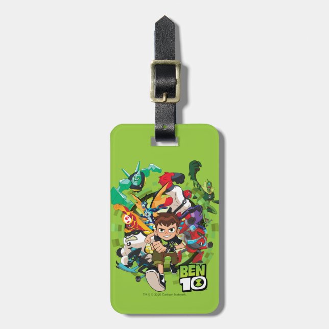 Ben 10 Alien Rush Graphic Luggage Tag (Front Vertical)