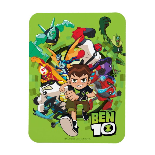 Ben 10 Alien Rush Graphic Magnet (Vertical)