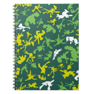 Ben 10 Alien Shape Pattern Notebook