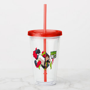 Ben 10 Four Arms DNA Transformation Acrylic Tumbler