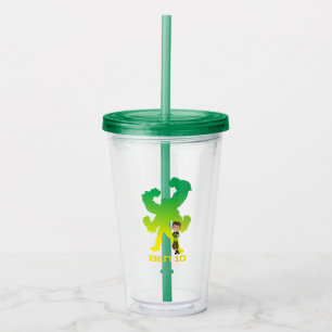 Ben 10 & Four Arms Shadow Acrylic Tumbler