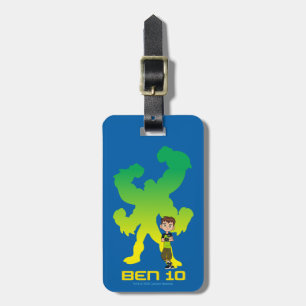 Ben 10 & Four Arms Shadow Luggage Tag