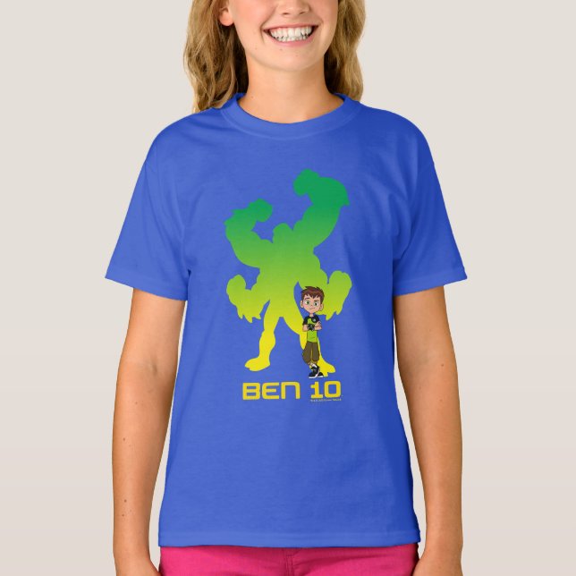 Ben 10 & Four Arms Shadow T-Shirt (Front)