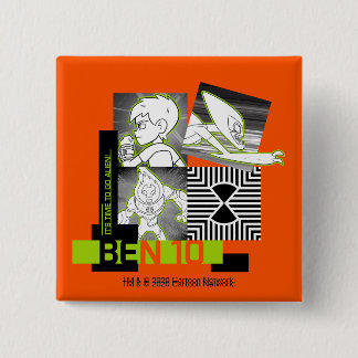 Ben 10 - It's Time To Go Alien 15 Cm Square Badge