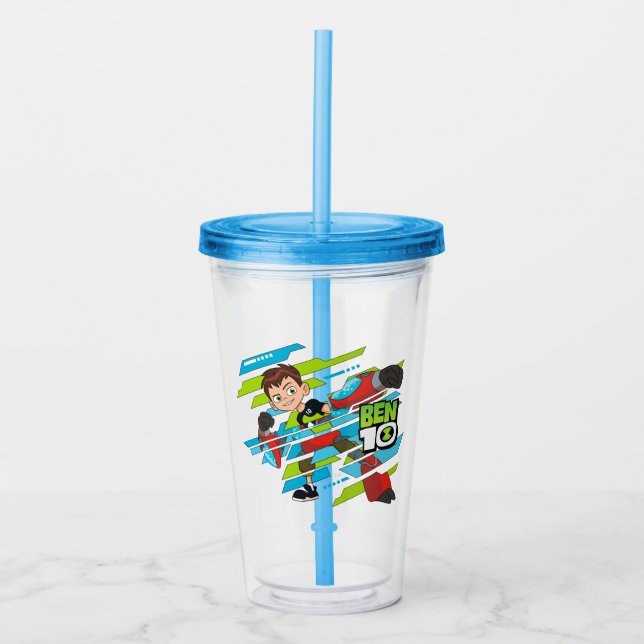 Ben 10 Overflow DNA Transformation Acrylic Tumbler (Front)