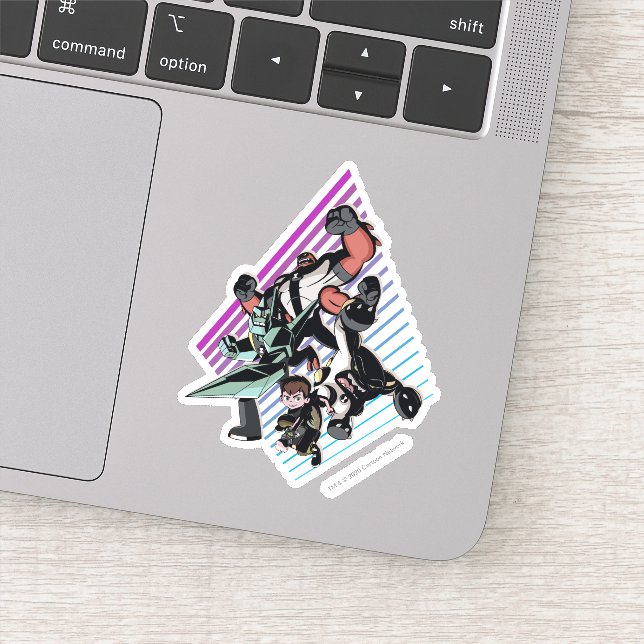 Ben 10 Retro Alien Group Graphic (Detail)