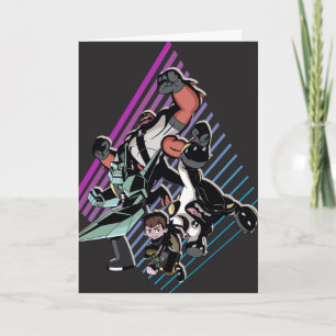 Ben 10 Retro Alien Group Graphic Card