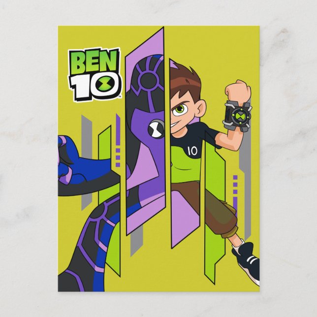 Ben 10 Upgrade DNA Transformation Invitation Postcard (Front)