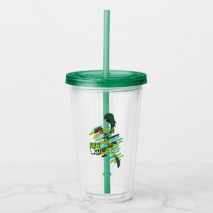 Ben 10 Wildvine DNA Transformation Acrylic Tumbler