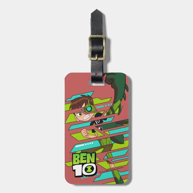 Ben 10 Wildvine DNA Transformation Luggage Tag (Front Vertical)