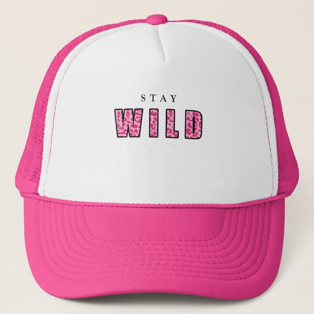 ben azelart stay wild trucker hat (Front)