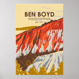 Ben Boyd National Park Australia Vintage Poster