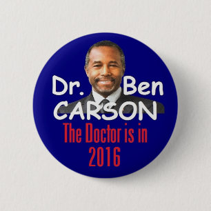 Ben CARSON 2016 6 Cm Round Badge
