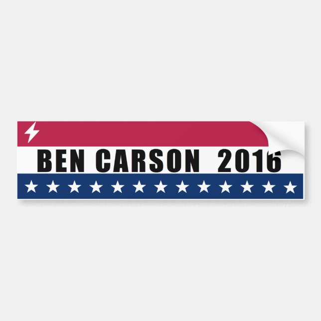 Ben Carson for President 2016 Bumper Sticker (Front)