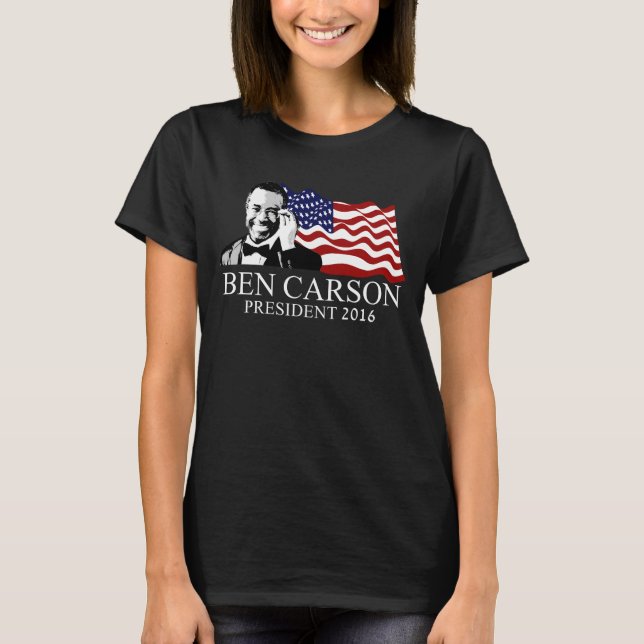 Ben Carson For President 2016 T-Shirt (Front)