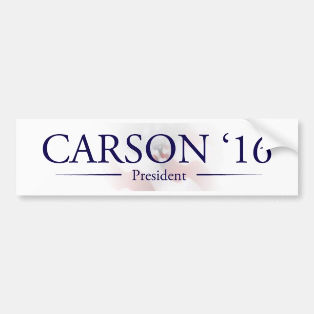 Ben Carson for President Bumper Sticker (Front)