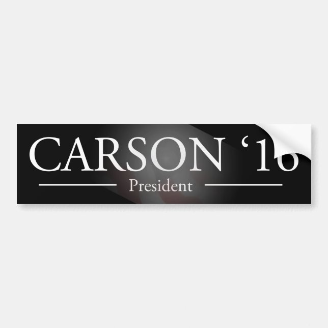 Ben Carson for President Bumper Sticker (Front)