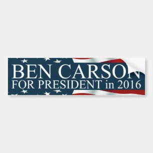 Ben Carson for President in 2016 Bumper Sticker