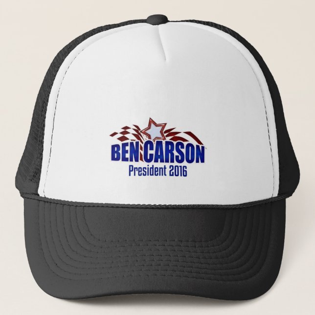 Ben Carson for President - Modern Eagle 2016 Trucker Hat (Front)