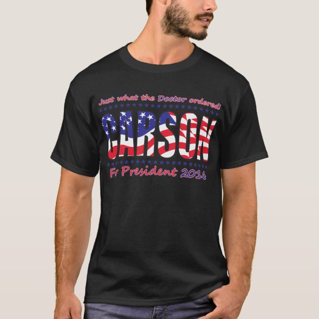 Ben Carson For President T-Shirt (Front)