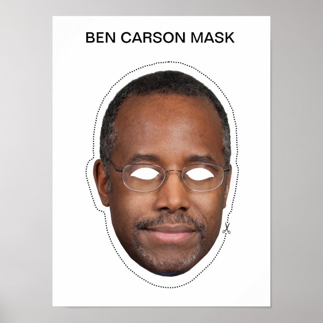 Ben Carson Mask Poster (Front)