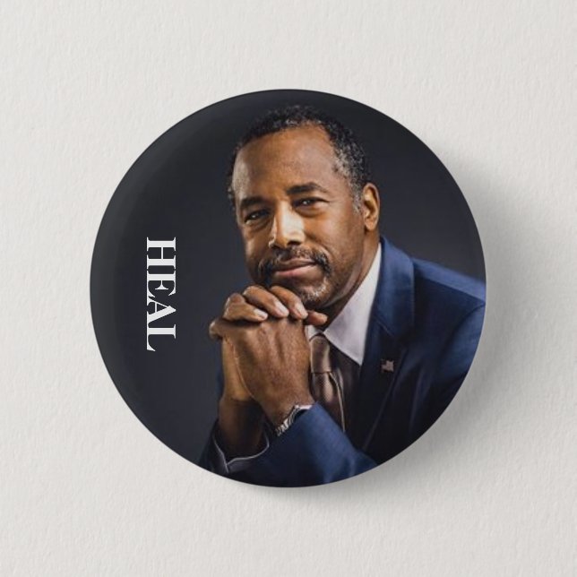 Ben Carson President 2016 HEAL 6 Cm Round Badge (Front)