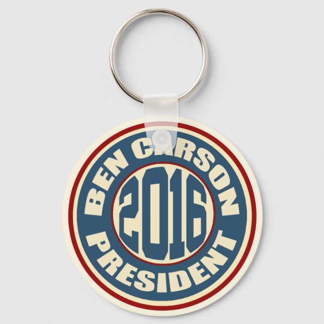 Ben Carson President 2016 Key Ring (Front)