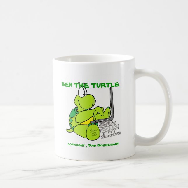 BEN COMPUTER, BEN THE TURTLE, copyright 2010, D... Coffee Mug (Right)