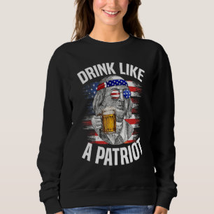 Ben Drankin 4th Of July Drink Like A Patriot Usa F Sweatshirt