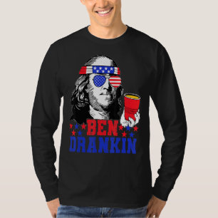 Ben Drankin Beer 4th Of July Independence Day Usa T-Shirt