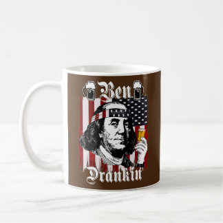 Ben Drankin Funny 4th Of July Benjamin Franklin Coffee Mug