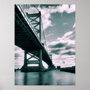 Ben Franklin bridge Poster