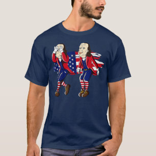 Ben Franklin Griddy American Flag 4th of July  T-Shirt