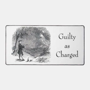 Ben Franklin Guilty as Charged Desk Mat