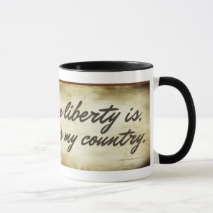 Ben Franklin Liberty Quote Mug