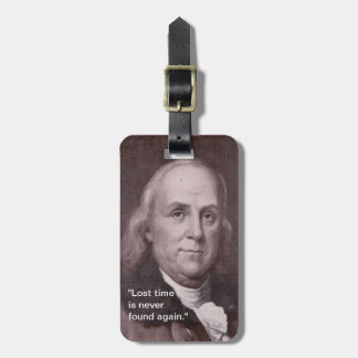 Ben Franklin Luggage Tag