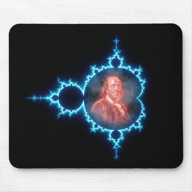 Ben Franklin Mandelbrot Fractal Mouse Mat (Front)