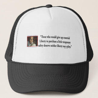 Ben Franklin on Liberty Trucker Hat
