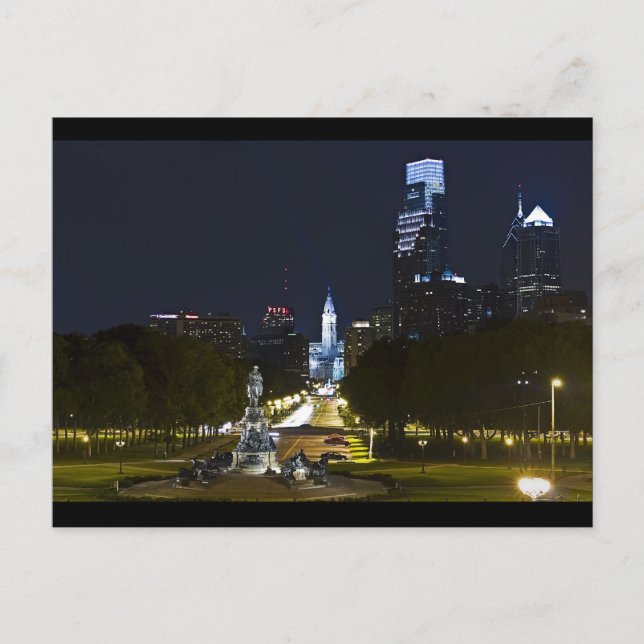 Ben Franklin Parkway Postcard (Front)