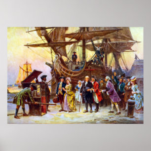 Ben Franklin Returns To Philadelphia Poster