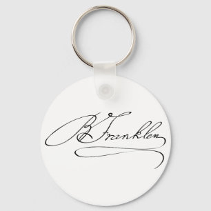 Ben Franklin Signature Key Ring