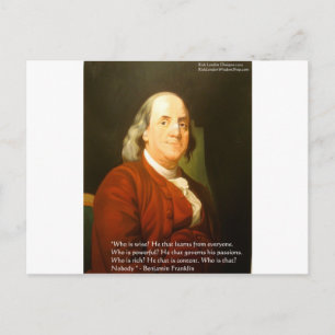 Ben Franklin (What Is Wise) Quote Gifts & Cards